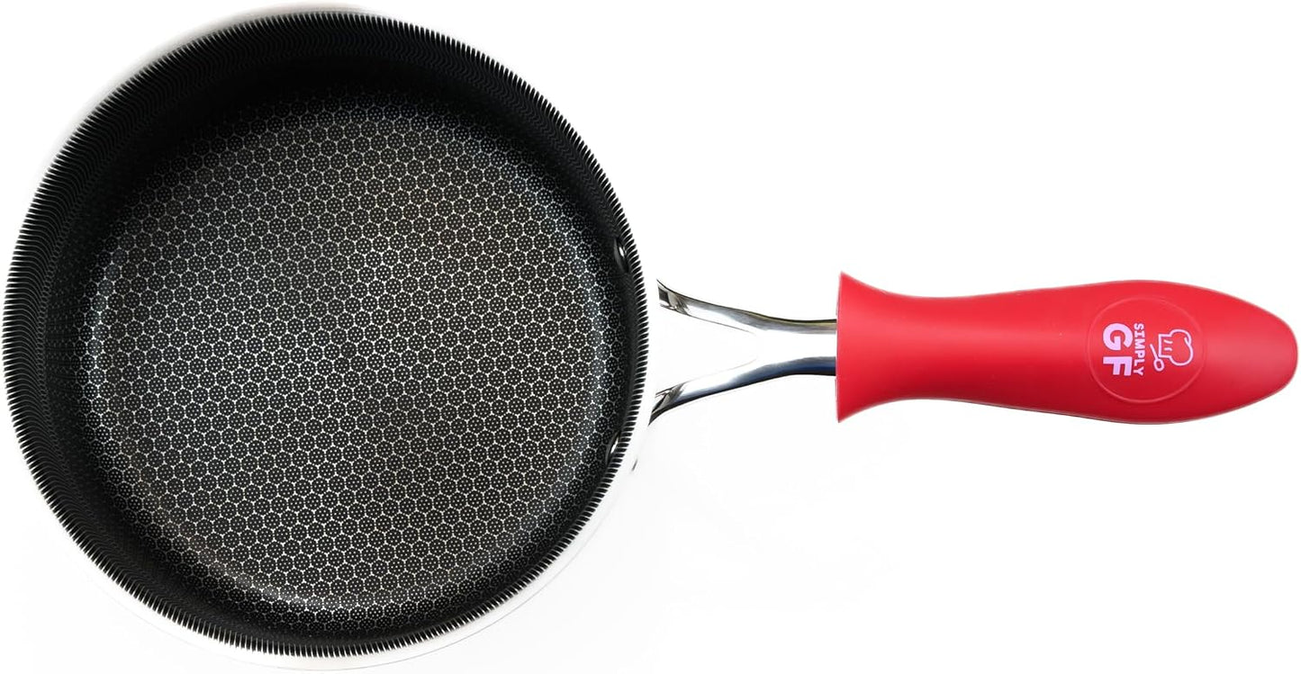 Silicone Pot Handle Covers: Non Slip, BPA Free & Heat Resistant Cast Iron Skillet Handle Covers - Silicone Pan Handles Sleeve, Clearly Labeled Gluten-Free, 4 Pack