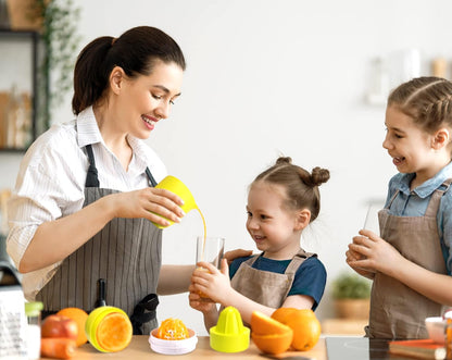 Lechin Hand Juicer, Lemon Squeezer, Two Squeezing Options, Yellow