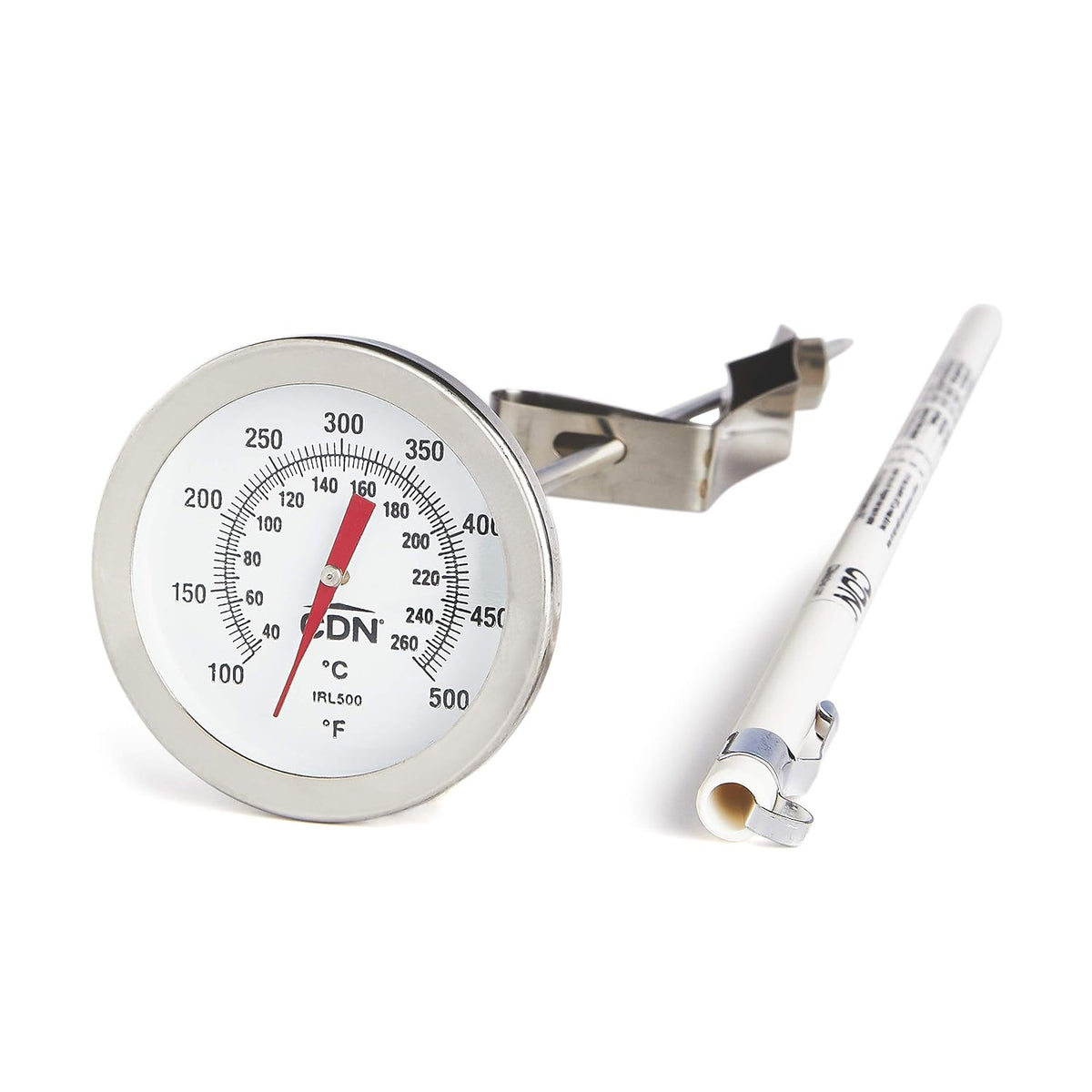 CDN Deep Fry Thermometer 12" Instant Read Long Stem, Stainless Steel, Best for Turkey, Candy, Meet, Grill IRL500