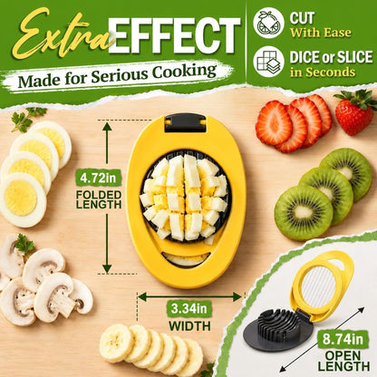 NOVANO Egg Slicer, Stainless Steel Wire Egg Cutter