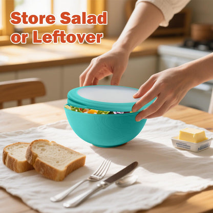 Wrova Wheat Straw Bowls for Kitchen set of 6,Anti-Scald Thick Soup Bowls 40oz,Microwave and Dishwasher Safe Bowl Sets, Unbreakable Cereal Bowl Sets. Vibrant Series