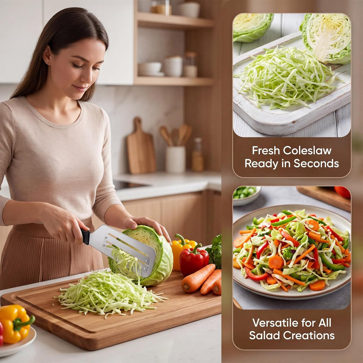 Cabbage Shredder Shredder Knife, Kitchen Lettuce Chopper, Cabbages Graters