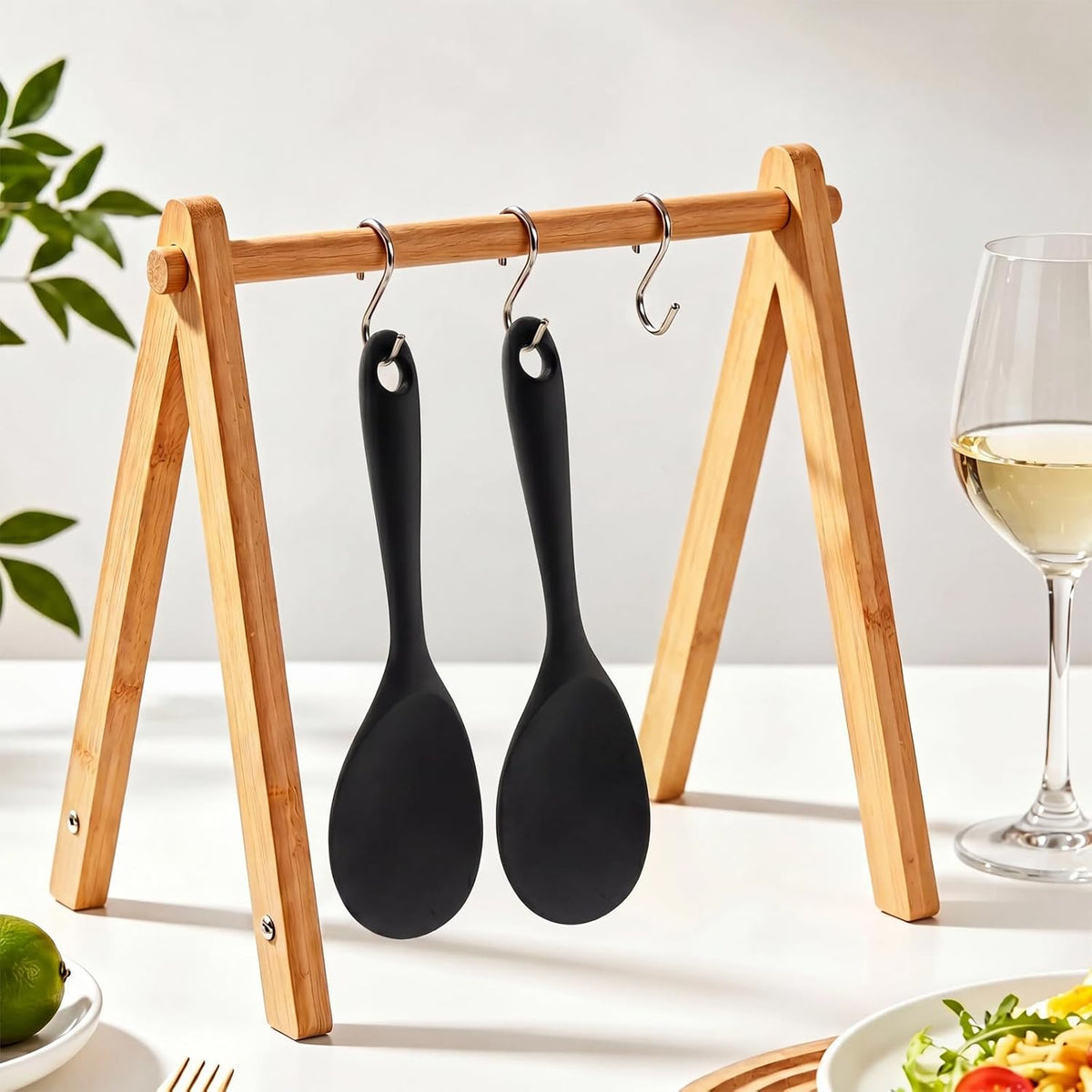 Silicone Rice Spoon Rice Paddle, White, 2 Pcs