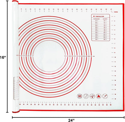 Extra Large 31.5'' x 24" Silicone Baking Mat for Rolling Dough & Pastry – Non-Stick, Heat-Resistant Kitchen Counter Protector – Dishwasher Safe, Easy Clean (XXL-31.5'' X 24'')