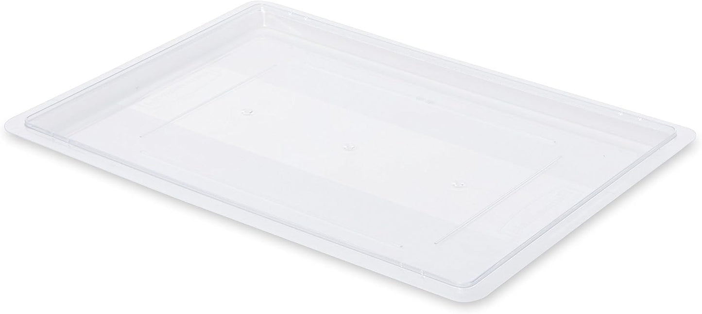 Rubbermaid Commercial Products Polycarbonate Food Storage Box/Tote, 2 Gallon, Clear, for Restaurant/Kitchen/Cafeteria