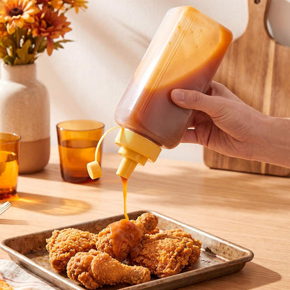Wide Mouth Squeeze Bottles, 800ML Sauce Squeeze Bottle