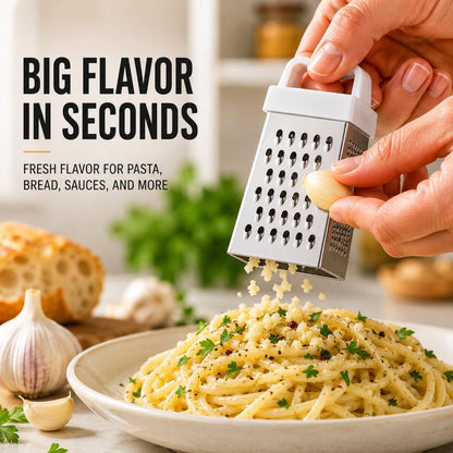 HIC Kitchen Nutmeg Grater, Stainless Steel, Grates Nutmeg, Cinnamon Sticks, Block Chocolate, Ginger, and Hard Cheeses