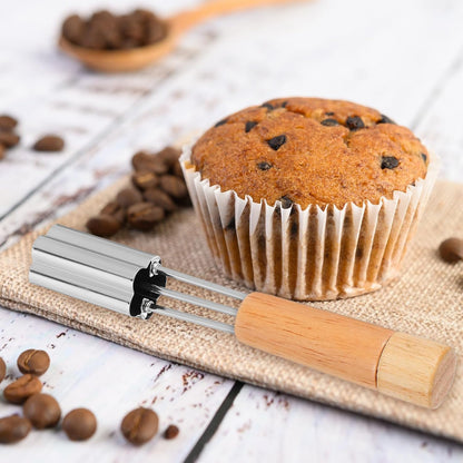Oruola Cupcake Corer Tool - Stainless Steel Cupcake Hole Punch for Filling, Durable Cupcakes Filler Tool with Flower Design for Baking Accessories