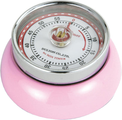 Zassenhaus Magnetic Retro Kitchen Timer, Classic Mechanical Cooking Timer (Yellow)