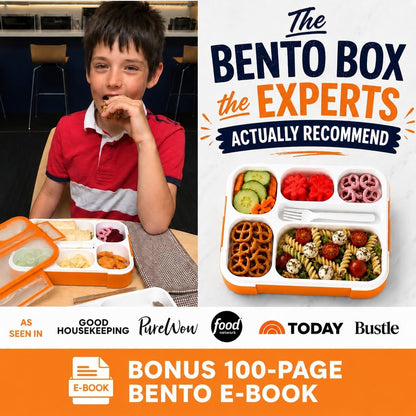 kinsho Lunch Box for Kids Boys Girls - Bento Box Set with Insulated Bag and Ice Pack, 6 Compartment Leak Proof Food Container, BPA-Free, Microwave Safe, Ideal for School & Work, Teal