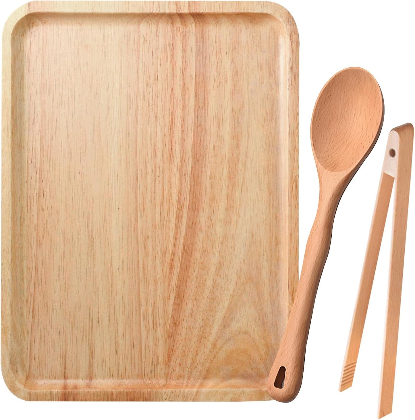Charcuterie Boards Gift Set | Bamboo Cheese Board with Tongs and Spoons