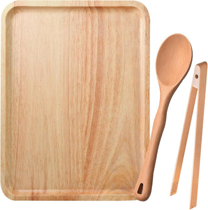 Charcuterie Boards Gift Set | Bamboo Cheese Board with Tongs and Spoons