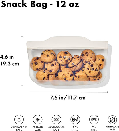 OXO Good Grips Silicone Reusable Bag - Stand-Up Cup (8 oz) - Oat