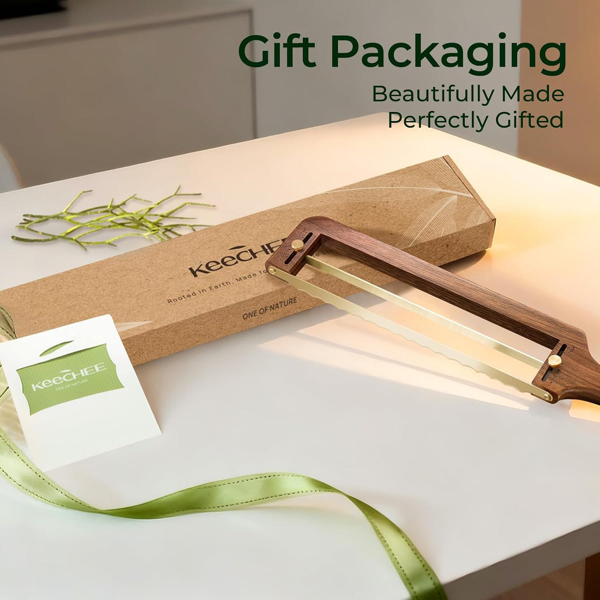 keechee Adjustable Bread Knife for Sourdough and Homemade Loaves