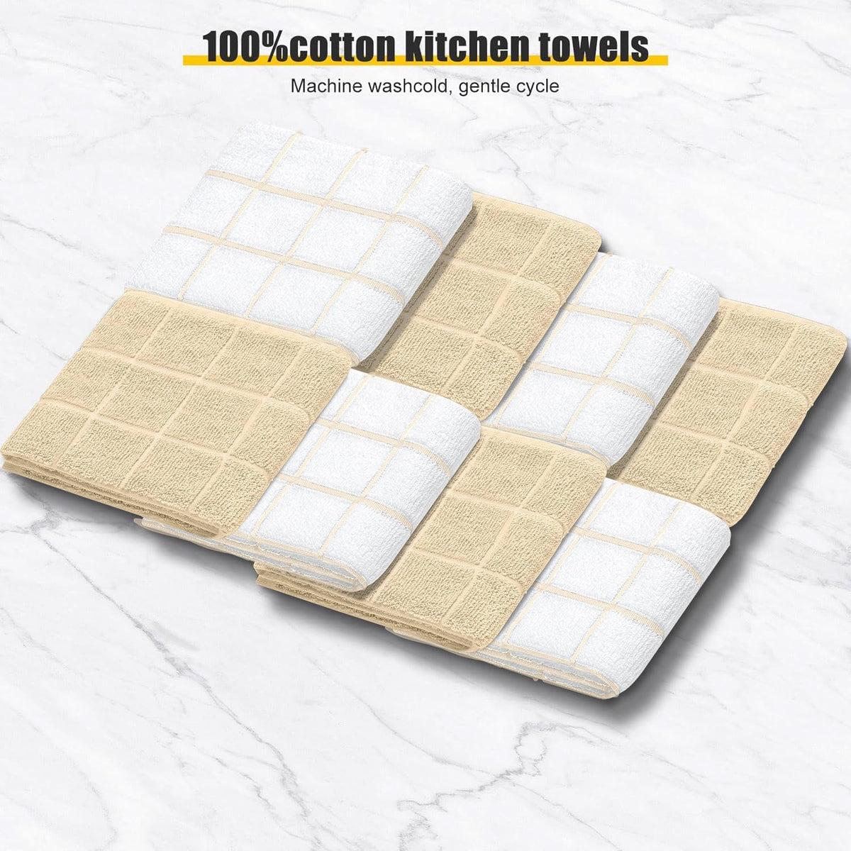 Oven Mitts Kitchen Towels and Dishcloths Pot Holders Sets, Oven Gloves Kitchen Dish Towels 500 Degree Heat Resistant Potholders with Non-Slip Silicone Surface for Cooking, Grilling, Baking-Gray