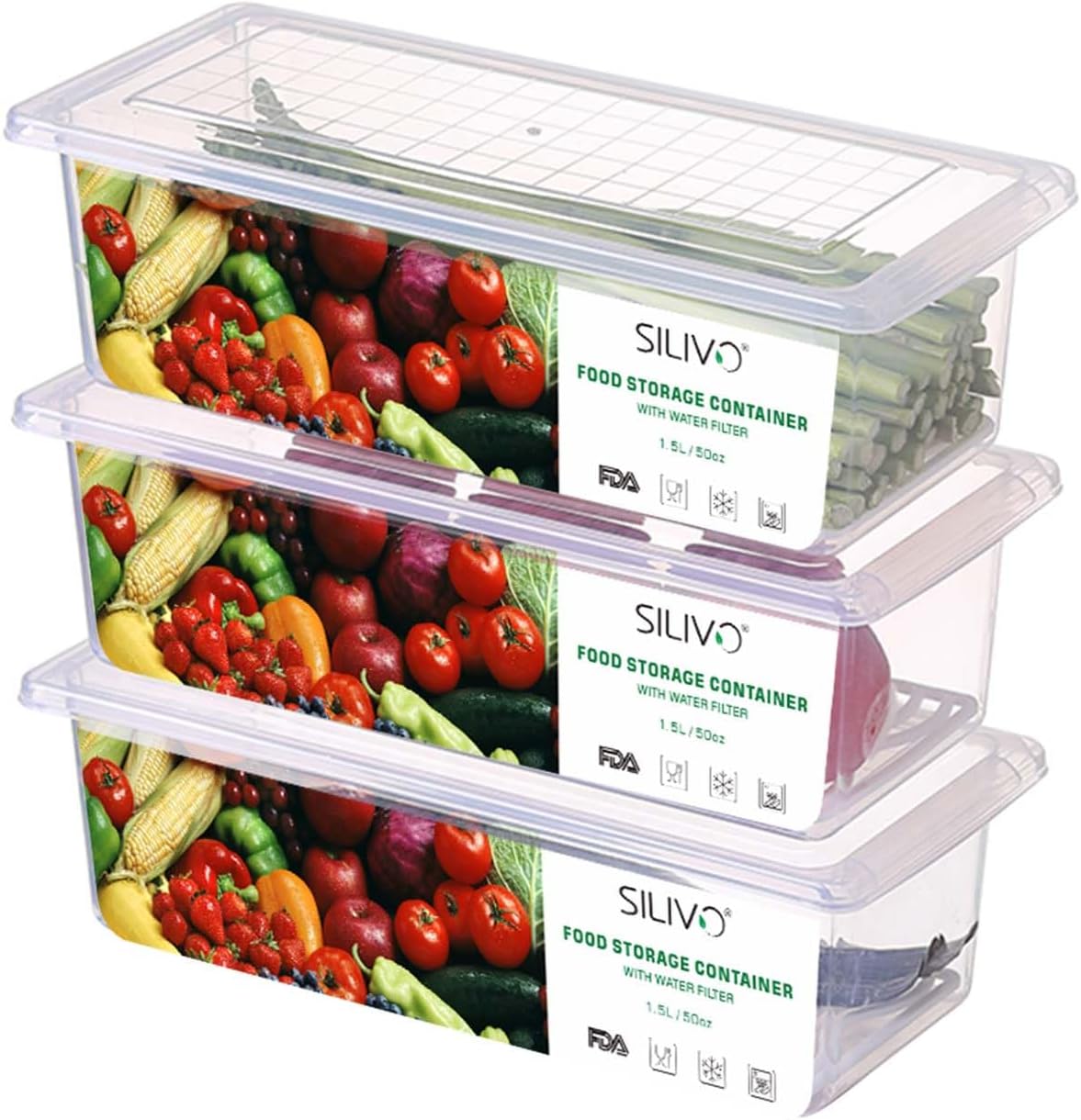 SILIVO Snackle Box Container - 9 Compartment Portable Divided Serving Tray with Lid and Handle,Clear Snack Organizer for Candy, Fruits, Nuts, Snacks - Perfect for Party, Travel and Entertaining