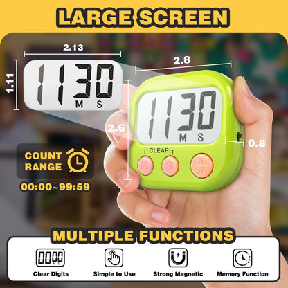 Digital Timer for Kids Classroom Timers for Teachers Blue Green