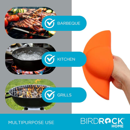 BIRDROCK HOME Collapsible Large BBQ Prep Tub w/Cutting Board, Multi-Function Grill Caddy w/Colander & Lid, Portable Silicone Dish Bowl for Picnic, Tailgate, Camping - Black