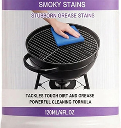 Grill Cleaner - 120ml Grill Grate Cleaner | Professional Degreaser Spray, Versatile Indoor Outdoor No Scrub Gentle Degreaser For Burnt Food Grease Grime Removal Grates Racks Pellet Burners