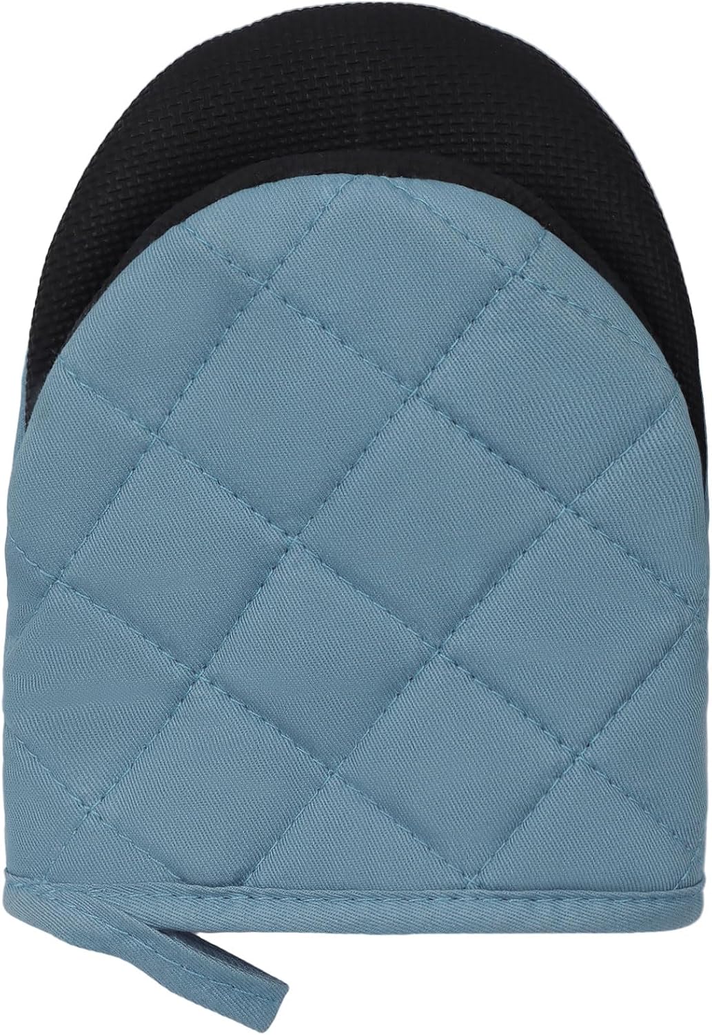 Goldmeet Mini Oven Mitts 2-Pack, 7"x5.5", 500°F Silicone Grip, Gray