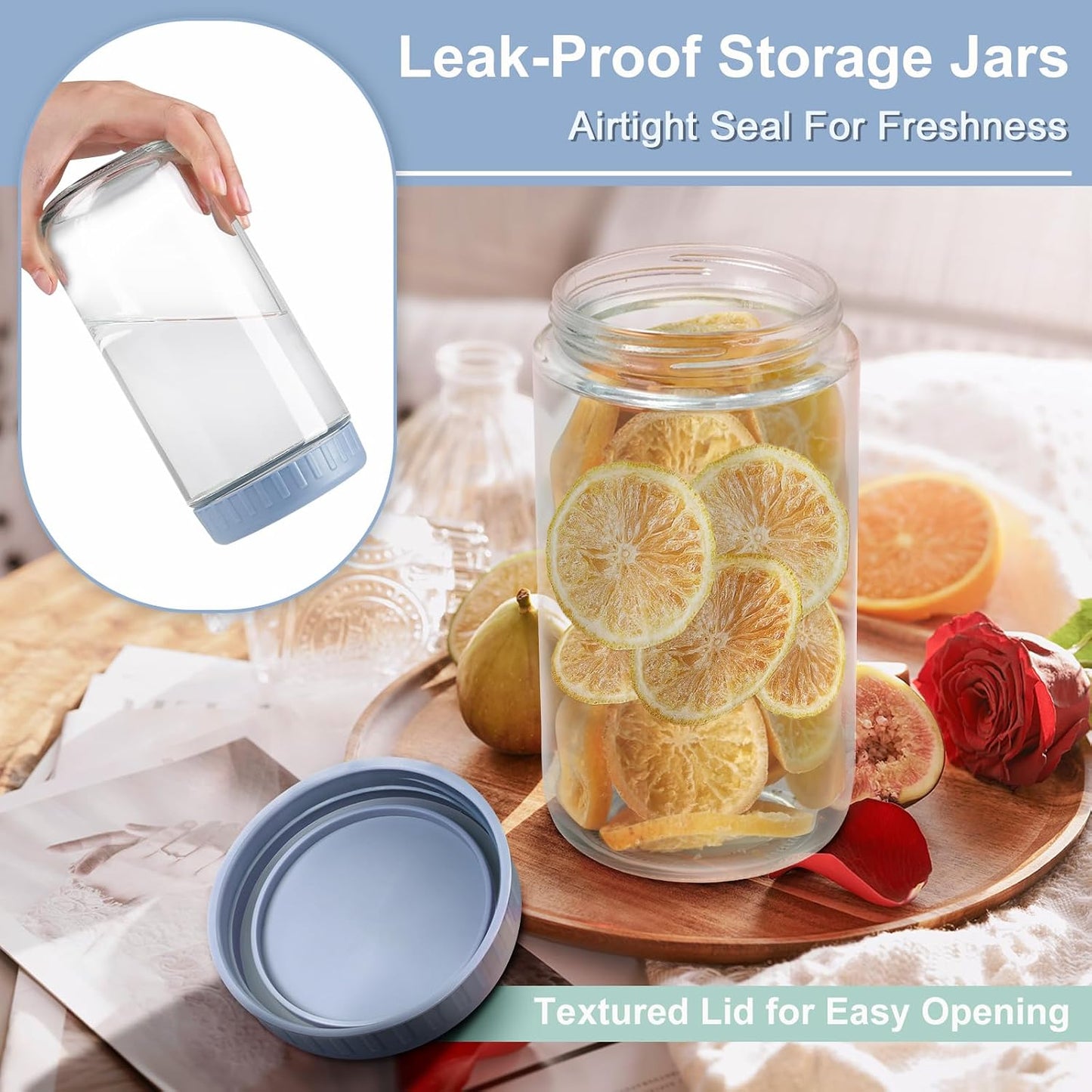 Overnight Oats Containers with Lids, 10oz Wide Mouth Mason Jars with Lids, 9 Pack Glass Jars with Airtight lid for Chia Pudding Yogurt Salad, Meal Prer Oatmeal Jars, Pink