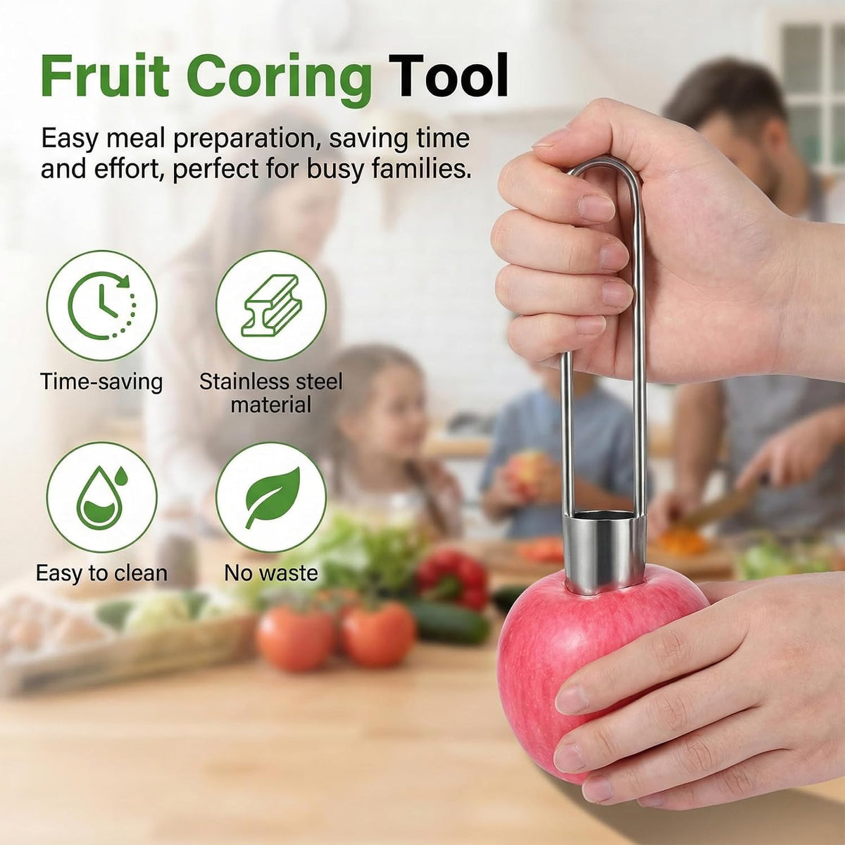 3 PCS Red Bell Pepper Seed Corer Fruit and Vegetable Corer Tool