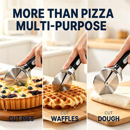 Heavy Duty Pizza Cutter Wheel, Stainless Steel Sharp Pizza Slicer