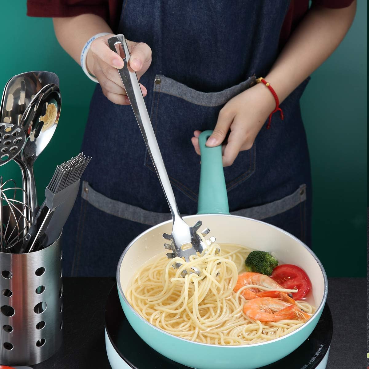 Stainless Steel Spatulas, Berglander Slotted Turner, Metal Turner For Cooking, Kitchen For Nonstick Cookware, Barbecue Spatulas, Dishwasher Safe, Easy to Clean