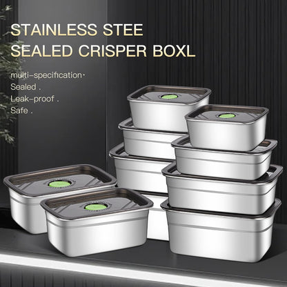 GIUOIDUO stainless steelFood Storage Containers setsstorage box with lidfreezer FrozenKitchen tray with lidOven plateSide dish plate Freezer & Dishwasher Safe
