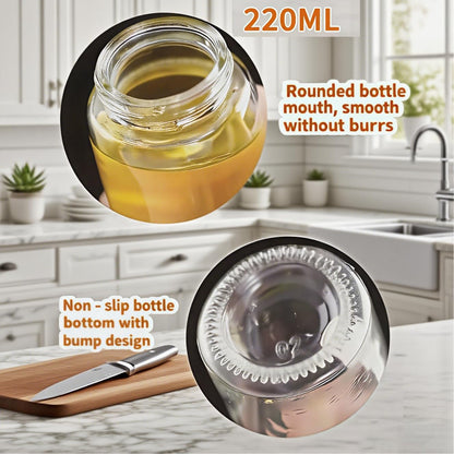 Olive Oil Sprayer for Cooking, 220ml Glass Oil Dispenser