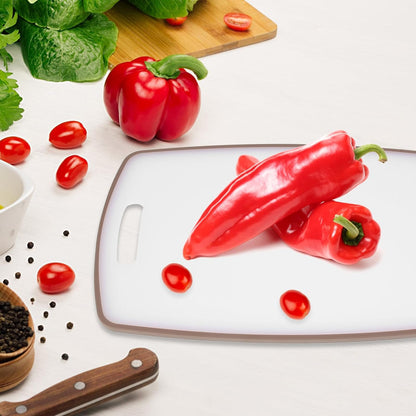 Alipis Multi-function Thick Plastic Cutting Board Set, Non-slip Kitchen Chopping Boards for Household Food Prep, Sturdy Kitchen Accessory for Meat, Vegetables, and Fruits