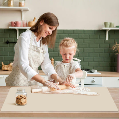 Extra Large Silicone Mat, 31.5x23.6 Inch Heat Resistant Mat for Kitchen Counter, Non Stick Silicone Baking Mat for Dough and Pastry, Thick Silicone placement Countertop Protector, Black countertop mat