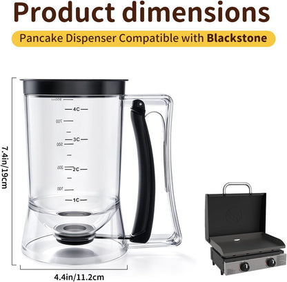 Pancake Dispenser Compatible with Blackstone, Pancake Batter Dispenser