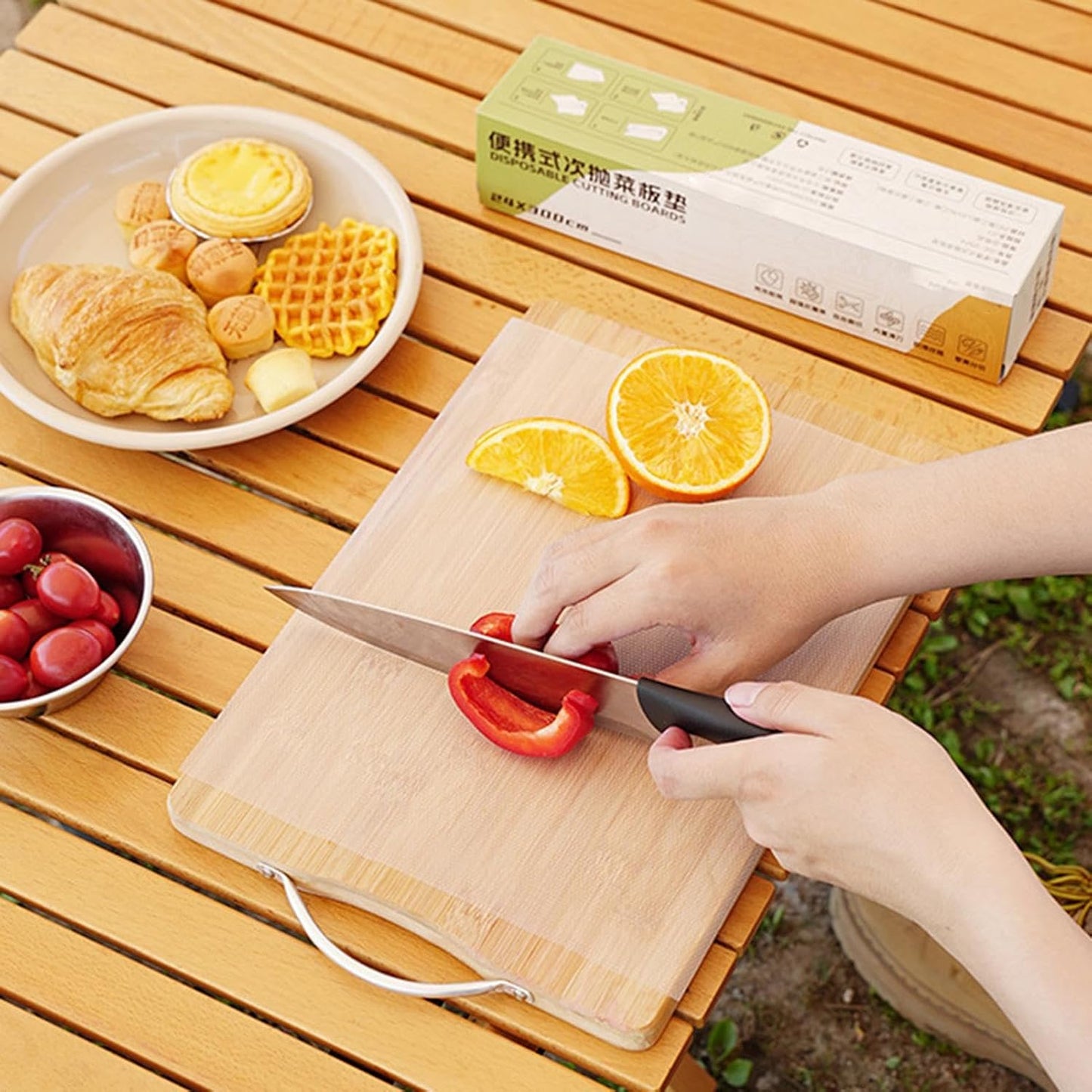 Flexible Cutting Mat – Non-Slip Kitchen Board, Hygienic Food Prep Mat, Durable Chopping, Easy Clean Design | Fruit Meat Vegetable Cutting Aid, Perfect Home Camping Use For Cooking