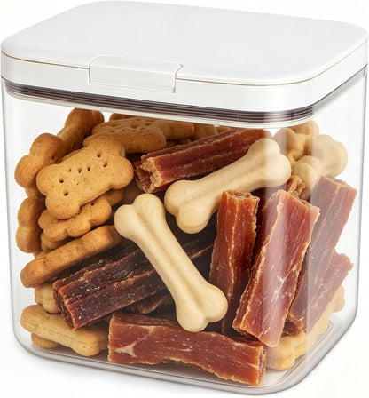 TBMax Dog Cat Food Storage Container 12Lbs with Airtight Flip-up Lid, Large Pet Food Dog Treat Container with Scoop, Airtight Food Storage Bin for Kitchen Organization