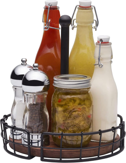 Pfaltzgraff Anvil Cage Condiment Table Caddy
