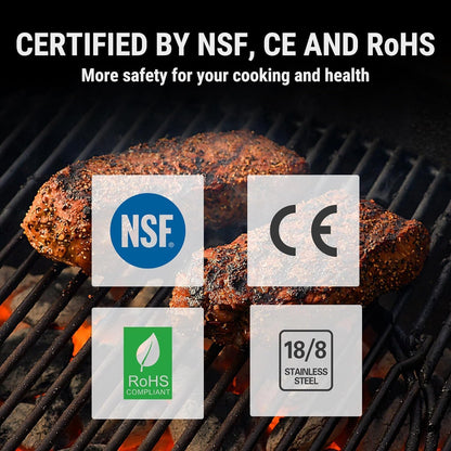 TempPro TempSync 650 ft Bluetooth Meat Thermometer with 2 Probes for Grill