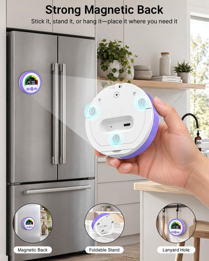 Digital Magnetic Kitchen Timer for Cooking, Rechargeable, Loud Alarm