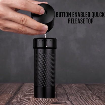Homnoble Heavy Duty Pepper Grinder, Pepper Grinder External Adjustable