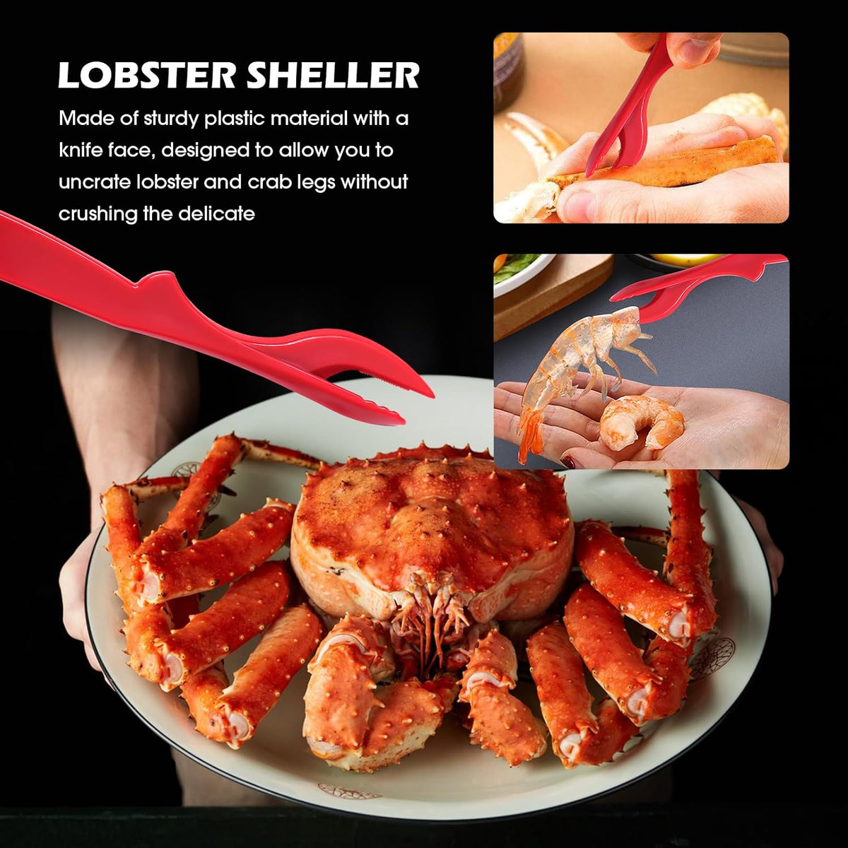 Crab Crackers and Tools,18-Pieces Seafood Tools Set