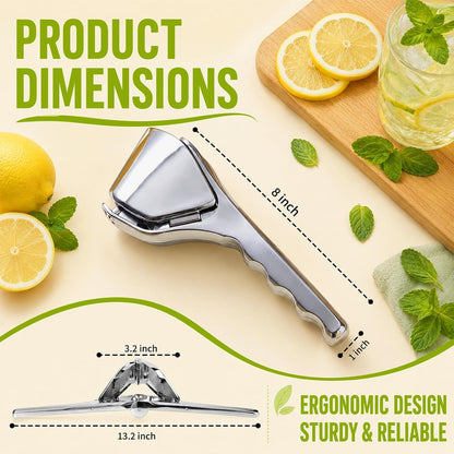 Stainless Steel Lemon Squeezer, Hand Press Citrus Juicer for Lime & Orange