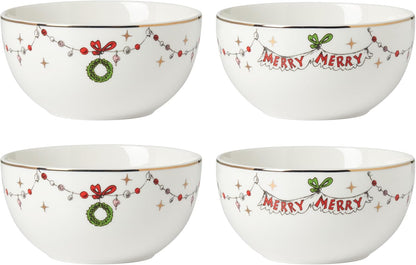 Lenox 898096 Merry Grinchmas Chip & Dip Bowl, Christmas Dishes, Festive Holiday Serveware