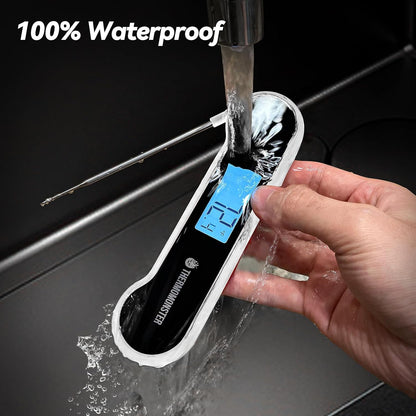 0.5 Sec Instant Read Meat Thermometer Digital for Cooking, Red