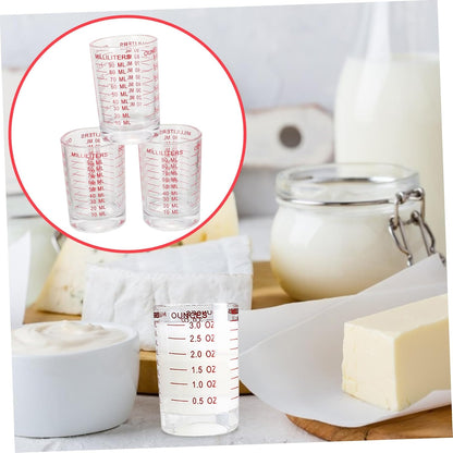 Alipis Pink Measuring Cups 3 Piece Set Graduated Kitchen Measuring Cups Easy to Clean