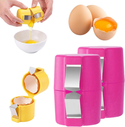 2026 New Egg Shell Opener, Egg Separator Egg Cracker Tool for Raw Eggs
