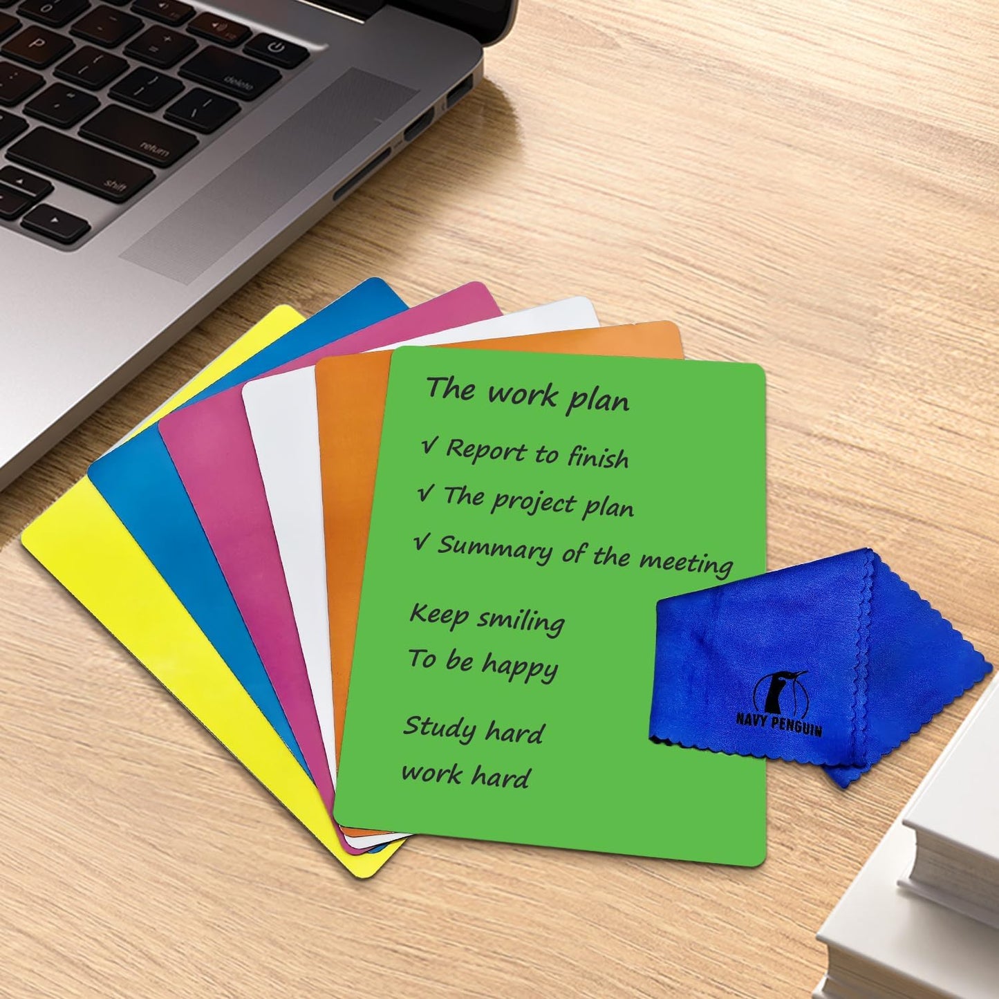 Write On Magnets Dry Erase for Fridge - 6 Pack - 8x6 in Whiteboard Magnetic Labels Writable Magnet Sheets Pads - White Board Magnet Strips for Home and Office