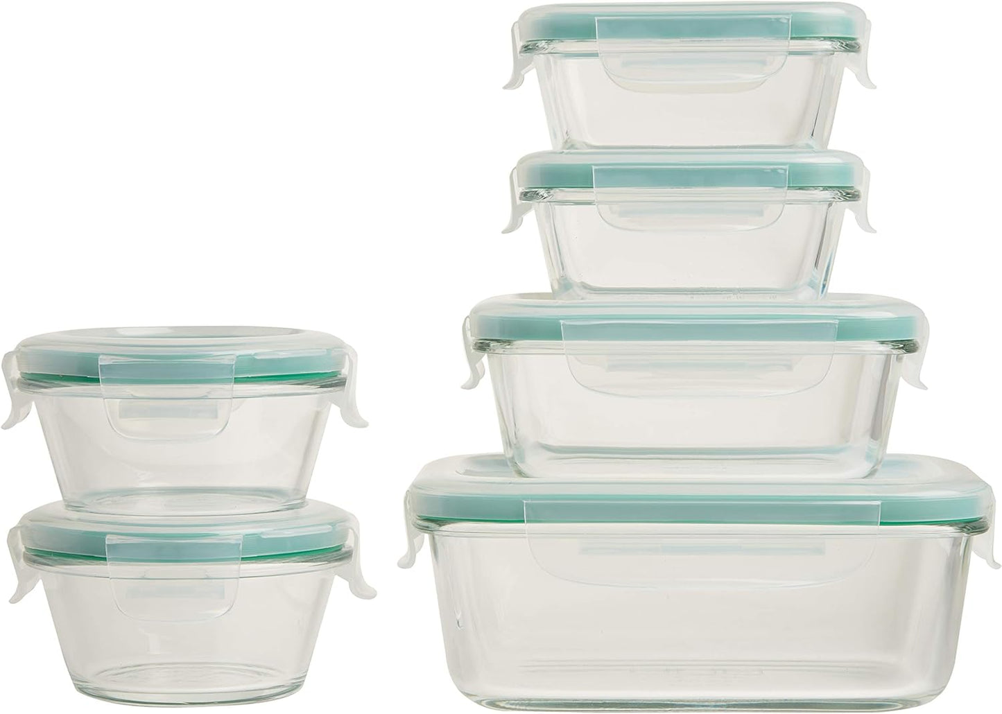 OXO Good Grips 4-Piece Smart Seal Leakproof Mini Glass AirtightContainer Set