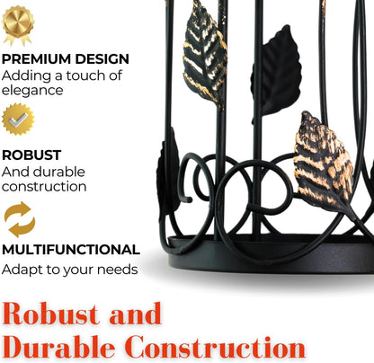 Chaffing Dish Buffet Set – 3-Tier Chaffee Buffet Set with Plate, Napkin and Silverware Holder – Buffet Caddy Plate Holder Organizer for Kitchen, Dining, Entertainment – Tiered Organizer