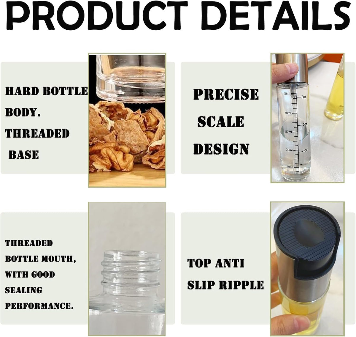 Oil Sprayer for Cooking,Olive Oil Spritzer,Olive Oil Spray Bottle for Salad, BBQ, Kitchen Baking, Roasting (100ml) (1)