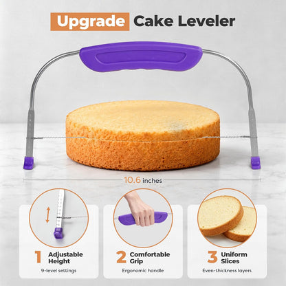 Kootek 71 Aluminum Cake Decorating Kit, Baking Supplies for Beginner & Pros
